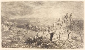 Solopgang af Charles Francois Daubigny