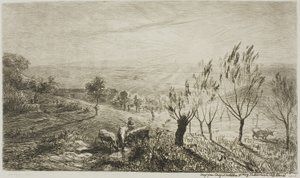Solopgang af Charles Francois Daubigny