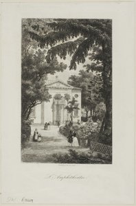 Amfiteatret i Jardin des Plantes af Charles Francois Daubigny