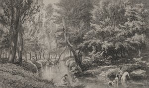 Badegæsterne af Charles Francois Daubigny
