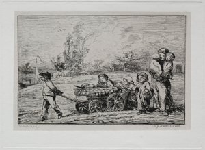Bådturen: Flytning ind i Le Botin The Ships Furnishings or Moving to the Boat, 1861. af Charles Francois Daubigny