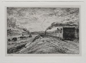 Bådturen: Afgangen (Returen) af Charles Francois Daubigny