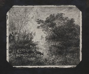 Hjorten, 1862. af Charles Francois Daubigny