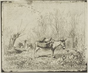 Æslet på engen af Charles Francois Daubigny