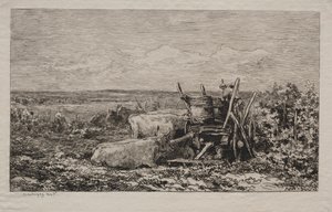 Druehøsten, 1865. af Charles Francois Daubigny