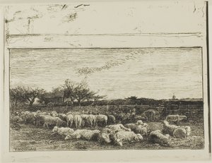 Den store fårefold af Charles Francois Daubigny
