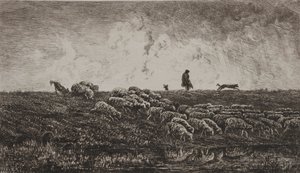 Badet af Charles Francois Daubigny