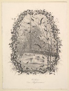 Sparrow Aviary, 1843. af Charles Francois Daubigny