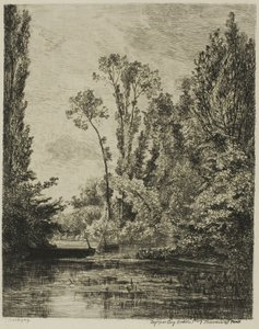 Jomfruøerne ved Bezons (Fiskehullet) af Charles Francois Daubigny