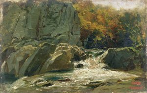 Vandfaldet af Charles Francois Daubigny
