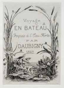 Titelfrontbillede til albummet: Bådturen af Charles Francois Daubigny