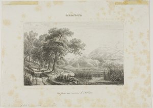 Udsigt taget nær Subiaco af Charles Francois Daubigny