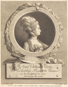 Anne Vallayer-Coster af Charles Francois Le Tellier after Anne Vallayer Coster