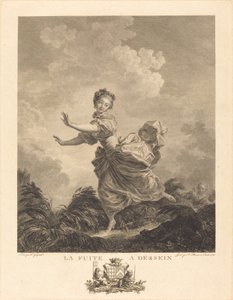 Lækker med vilje af Charles François Adrien Macret and Jacques Couché after Jean Honoré Fragonard