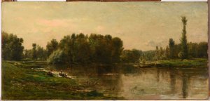 Bredderne af Oise af Charles Francois Daubigny