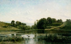 Dammene i Gylieu af Charles Francois Daubigny