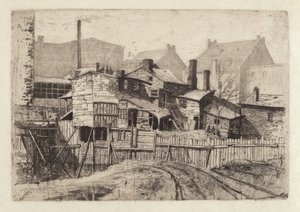 Uden titel træhus i byen, 1880