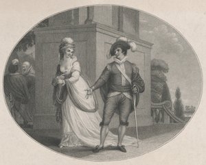 Beatrice og Benedick Shakespeare, Much Ado About Nothing, Act 4, Scene 1, Au..., 12. august 1784. af Charles Gauthier Playter