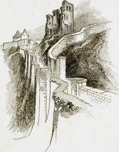 Scarborough Castle, North Yorkshire af Charles George Harper