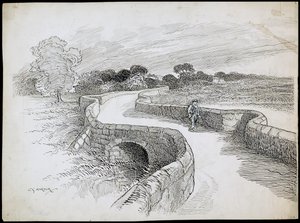 Swarkestone Bridge, Stanton By Bridge, Derbyshire af Charles George Harper