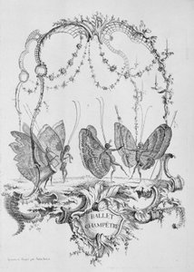 Country Ballet Ballet Champêtre, fra Essai de Papilloneries Humaines par Saint A..., ca. 1756-60.