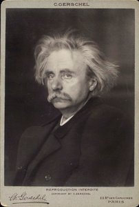 Edvard Grieg, norsk komponist og pianist, slutningen af det 19. eller begyndelsen af det 20. århundrede af Charles Gerschel