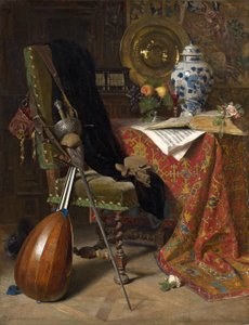 Det syttende århundredes interiør, 1877 af Charles Gifford Dyer