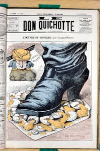 Cover af "" Le Don Quixote "", nummer 213, Satirique en Couleurs af Charles Gilbert Martin