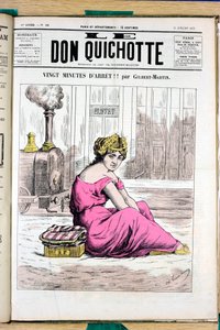 Omslag til "Le Don Quixote", nummer 58, Satirique en Couleurs af Charles Gilbert Martin