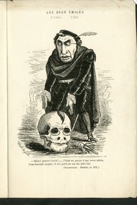 Illustration af Charles Gilbert-Martin (1839-1905) i "" Contemporary Grimaces"" af Charles Gilbert Martin