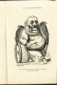 Illustration af Charles Gilbert-Martin (1839-1905) i "" Contemporary Grimaces"" af Charles Gilbert Martin