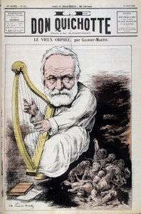 The Old Orpheus: tegneserie om Victor Hugo og Rusland - af Gilbert-Martin (Gilbert Martin), i "" Don Quixote af 23/06/1882