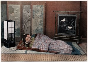Et soveværelse i Japan, c1890