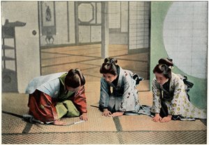 En ceremoni i Japan, c1890
