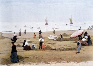 Ved lavvande. Gillot-stik, omkring 1900.