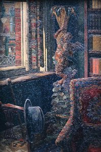 Interiør (olie) af Charles Ginner