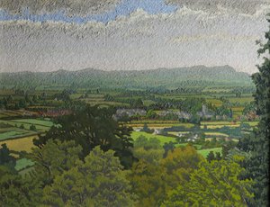 The Malvern Hills, Worcestershire (olie på lærred)