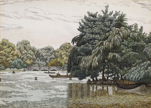 The Serpentine, Hyde Park af Charles Ginner