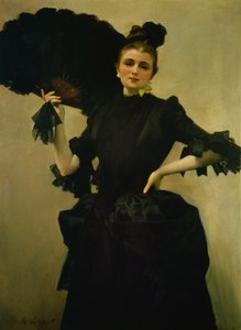 Portræt af Madam Closmenil af Charles Giron (1850-1914)
