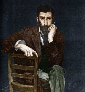 Portræt af Pierre Savorgnan de Brazza (1852-1905), fransk opdagelsesrejsende.