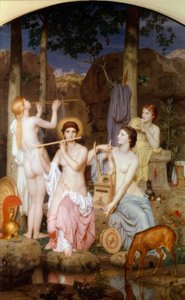 Minerva og gratisterne af Charles Gleyre