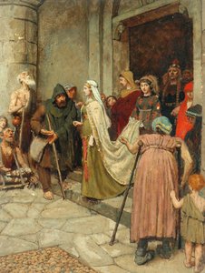 The Message (An Incident in the History of the Merovingian Kings) (olie på hardboard)