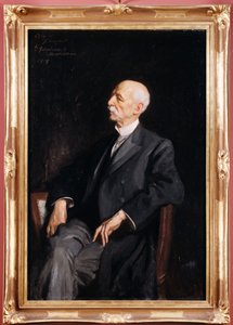 Manuel Patricio Rodriguez Garcia sidder i lænestol