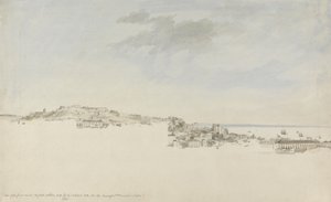Lissabon, fra klosteret St. Francis da Citadel, 1774 (wc med pen og blæk over grafit på papir)