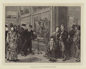 Feriefolk på Nationalgalleriet af Charles Green