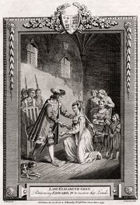 Lady Elizabeth Grey, der anmodede Edward IV om at genoprette sine lande, 15. århundrede, 1777