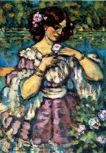 Kvinde med rose, 1901