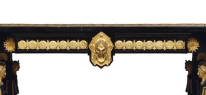 Napoleon III bord, designet af Jean Brandely, intarsia af E. Varlot, Paris, ca. 1850-75 (ormolu, forgyldt kobber, ibenholt og platan) af Charles Guillaume Diehl