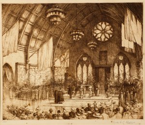 Kongeligt besøg i Dundee 1914 - Reception i Albert Hall