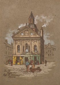 The Old Trades Hall, High Street, Dundee (håndfarvet tryk)